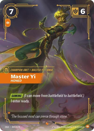 Master Yi, Honed