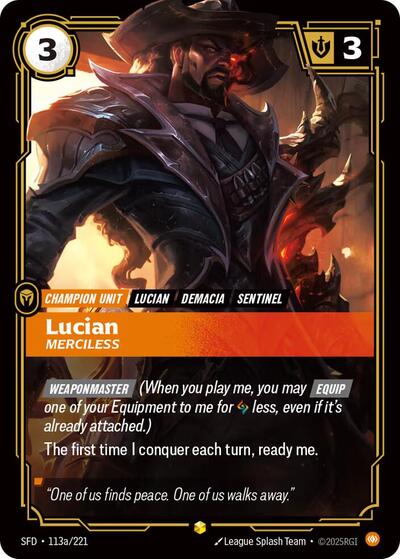 Lucian, Merciless (Alternate Art)