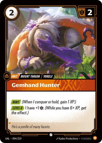 Gemhand Hunter - Unleashed Riftbound spoiler