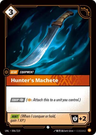 Hunter's Machete - Unleashed Riftbound spoiler