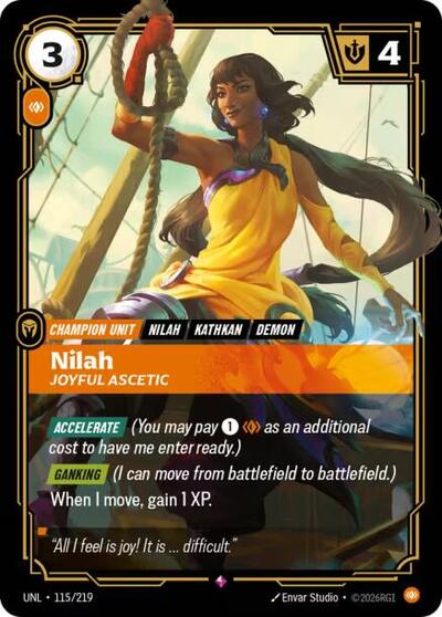 Nilah - Joyful Ascetic - Unleashed Riftbound spoiler
