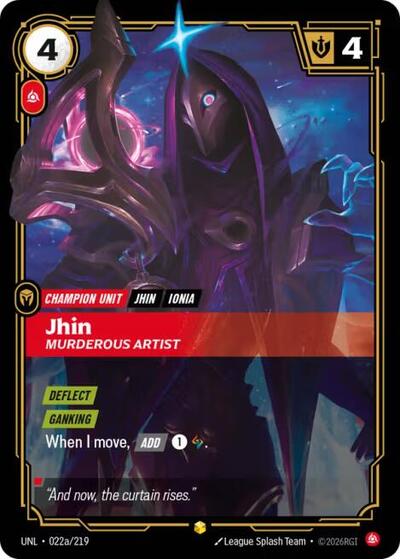 Jhin - Murderous Artist (Alternate Art) - Unleashed Riftbound spoiler