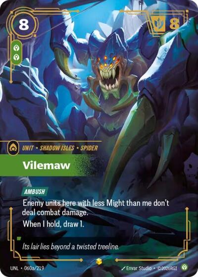 Vilemaw (Alternate Art) - Unleashed Riftbound spoiler