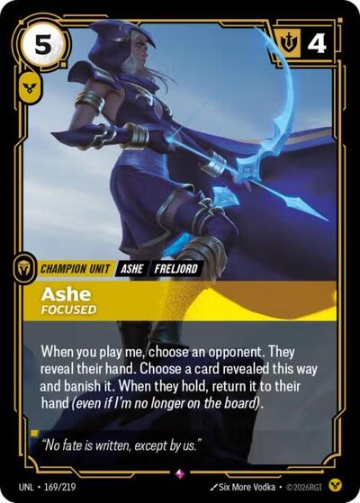 Ashe - Focused - Unleashed Riftbound spoiler