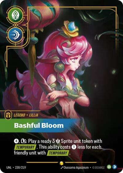 Lillia - Bashful Bloom (Overnumbered) - Unleashed Riftbound spoiler