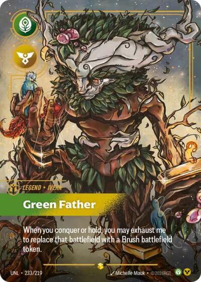 Ivern - Green Father (Overnumbered) - Unleashed Riftbound spoiler
