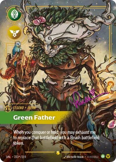 Ivern - Green Father (Signature) - Unleashed Riftbound spoiler