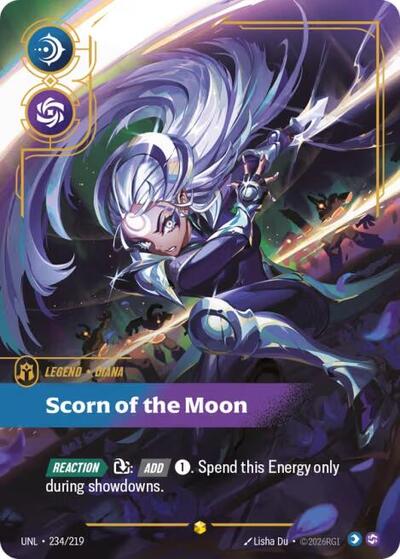 Diana - Scorn of the Moon (Overnumbered) - Unleashed Riftbound spoiler