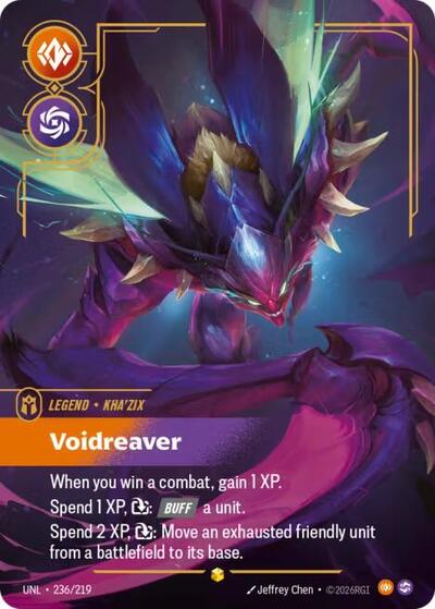 Kha'Zix - Voidreaver (Overnumbered) - Unleashed Riftbound spoiler