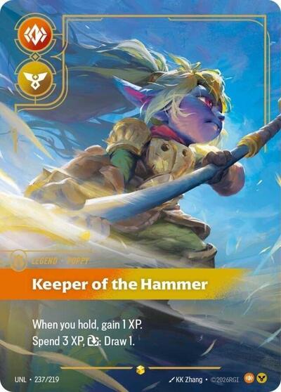 Poppy - Keeper of the Hammer (Overnumbered) - Unleashed Riftbound spoiler
