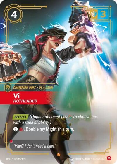 Vi - Hotheaded - Unleashed Riftbound spoiler