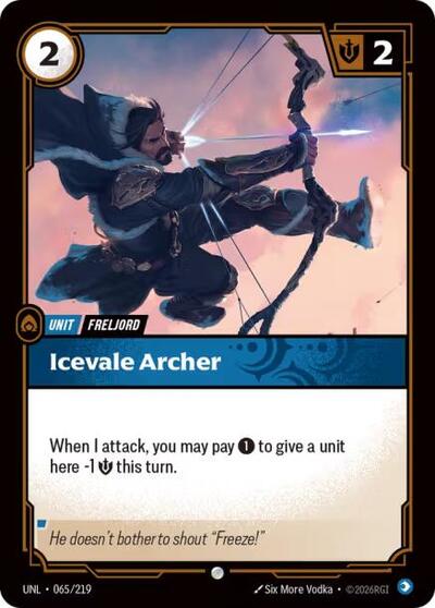 Icevale Archer - Unleashed Riftbound spoiler