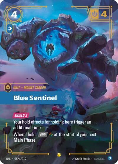 Blue Sentinel (Alternate Art) - Unleashed Riftbound spoiler