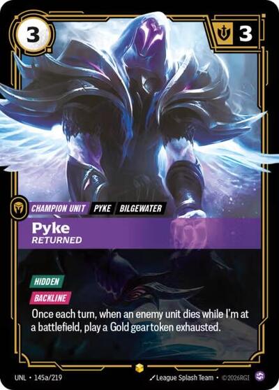 Pyke - Returned (Alternate Art) - Unleashed Riftbound spoiler