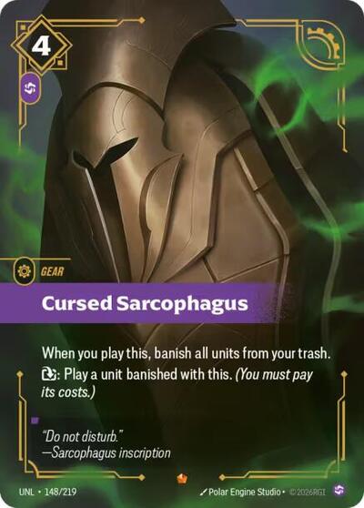 Cursed Sarcophagus - Unleashed Riftbound spoiler