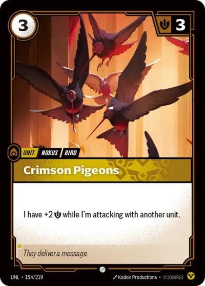 Crimson Pigeons - Unleashed Riftbound spoiler