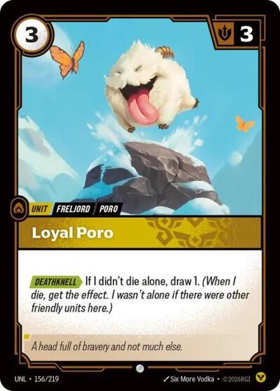 Loyal Poro - Unleashed Riftbound spoiler
