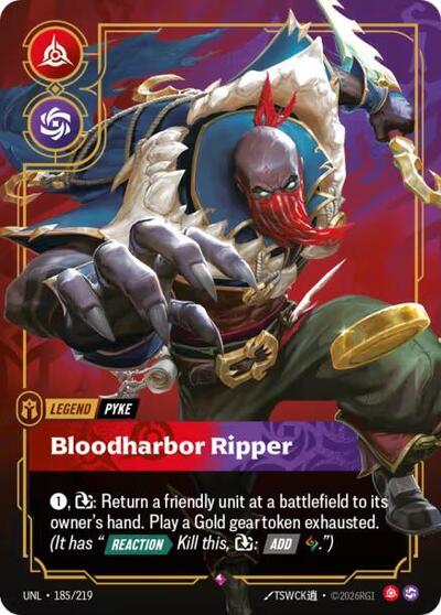 Pyke - Bloodharbor Ripper - Unleashed Riftbound spoiler