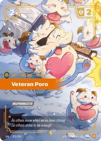 Veteran Poro (Overnumbered) - Unleashed Riftbound spoiler