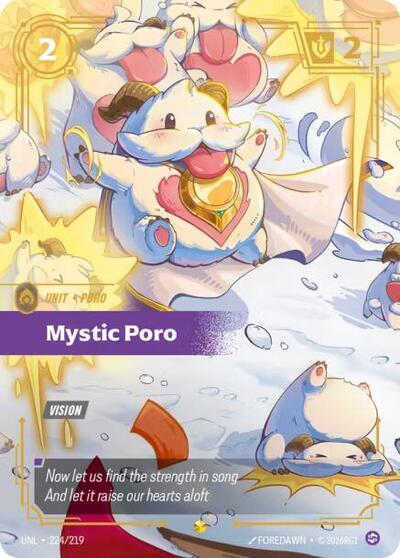 Mystic Poro (Overnumbered) - Unleashed Riftbound spoiler