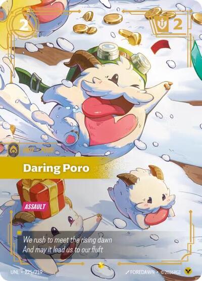 Daring Poro (Overnumbered) - Unleashed Riftbound spoiler