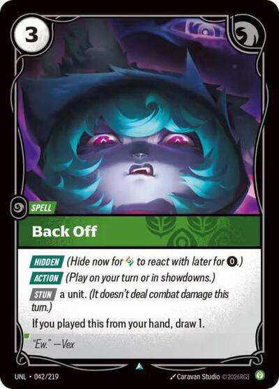 Back Off - Unleashed Riftbound spoiler