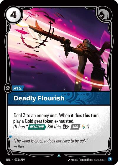 Deadly Flourish - Unleashed Riftbound spoiler