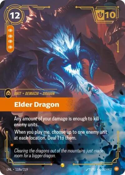 Elder Dragon (Alternate Art) - Unleashed Riftbound spoiler