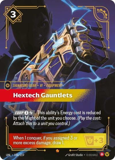 Hextech Gauntlets - Unleashed Riftbound spoiler
