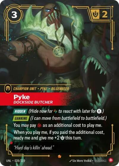 Pyke - Dockside Butcher - Unleashed Riftbound spoiler