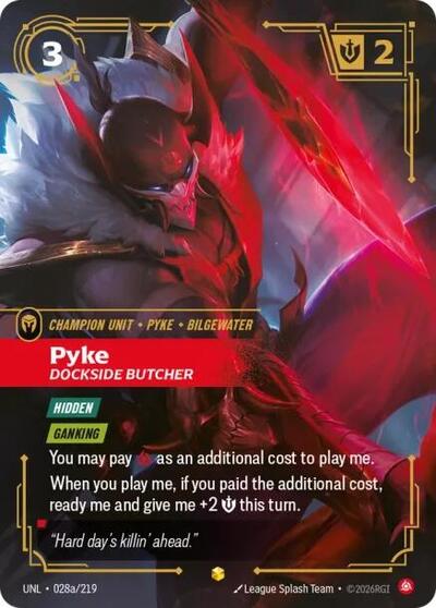 Pyke - Dockside Butcher (Alternate Art) - Unleashed Riftbound spoiler