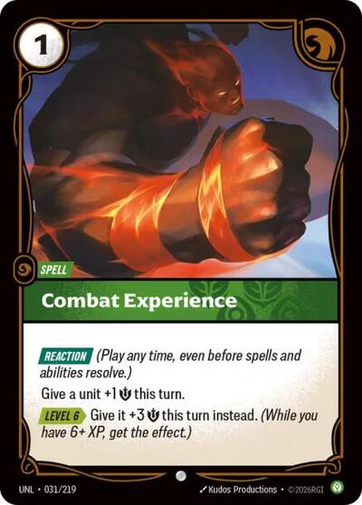 Combat Experience - Unleashed Riftbound spoiler