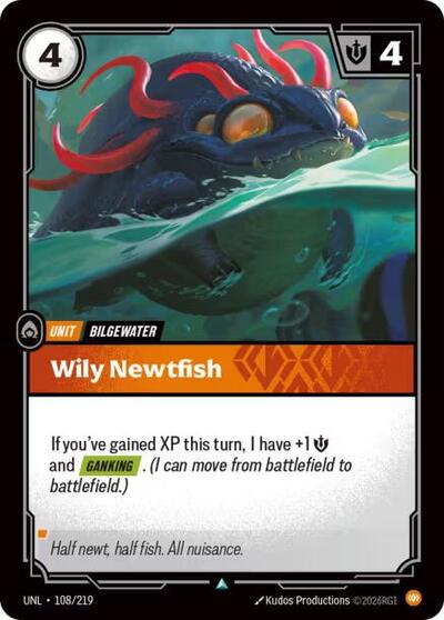 Wily Newtfish - Unleashed Riftbound spoiler