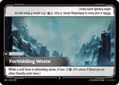 Forbidding Waste - Unleashed Riftbound spoiler