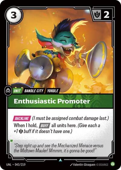Enthusiastic Promoter - Unleashed Riftbound spoiler