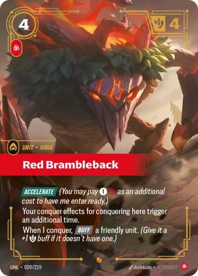 Red Brambleback - Unleashed Riftbound spoiler