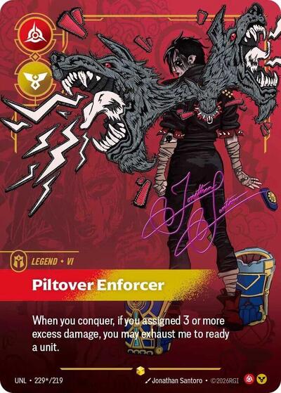 Vi - Piltover Enforcer (Signature) - Unleashed Riftbound spoiler