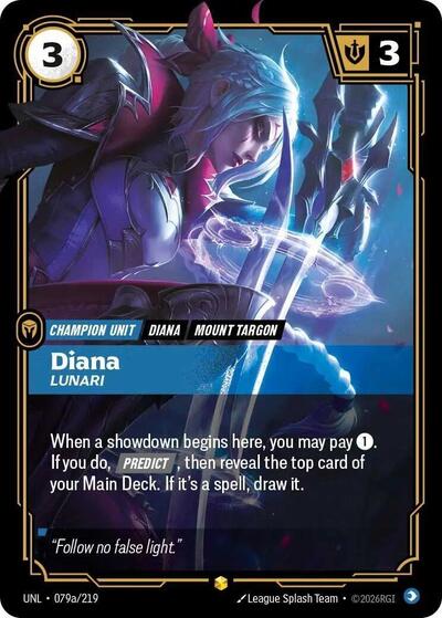 Diana - Lunari (Alternate Art) - Unleashed Riftbound spoiler