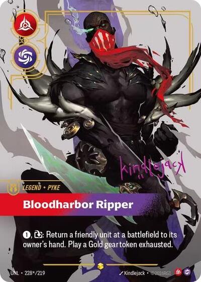 Pyke - Bloodharbor Ripper (Signature) - Unleashed Riftbound spoiler