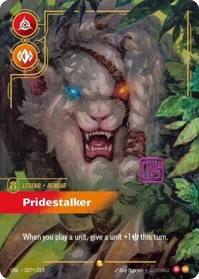 Rengar - Pridestalker (Signature) - Unleashed Riftbound spoiler
