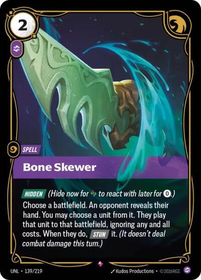 Bone Skewer - Unleashed Riftbound spoiler