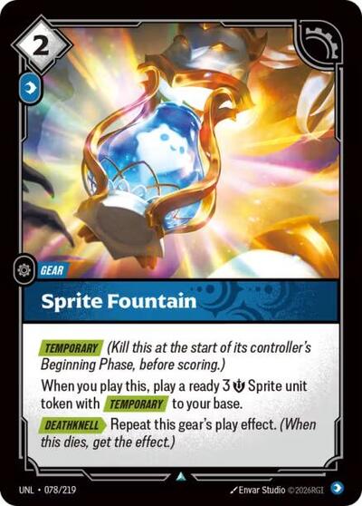 Sprite Fountain - Unleashed Riftbound spoiler