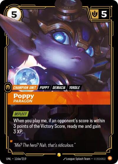 Poppy - Paragon (Alternate Art) - Unleashed Riftbound spoiler