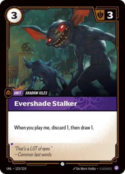 Evershade Stalker - Unleashed Riftbound spoiler