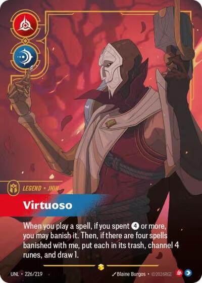 Jhin - Virtuoso (Overnumbered) - Unleashed Riftbound spoiler