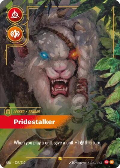 Rengar - Pridestalker (Overnumbered) - Unleashed Riftbound spoiler