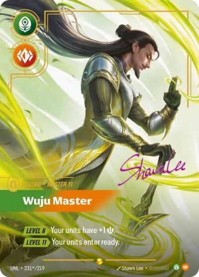 Master Yi - Wuju Master (Signature) - Unleashed Riftbound spoiler