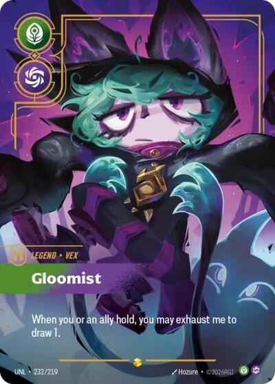 Vex - Gloomist (Overnumbered) - Unleashed Riftbound spoiler