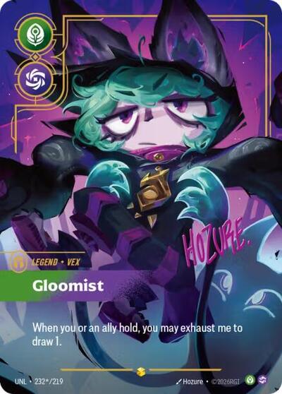 Vex - Gloomist (Signature) - Unleashed Riftbound spoiler