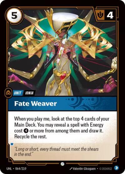 Fate Weaver - Unleashed Riftbound spoiler